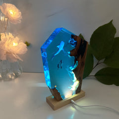 Whale Shark Resin Lamp – Ocean Night Light for Scuba Diving Lovers
