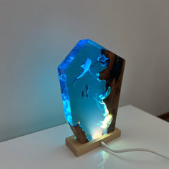 Whale Shark Resin Lamp – Ocean Night Light for Scuba Diving Lovers